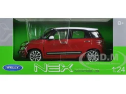 2013 Fiat 500L Red 1/24 Diecast Car Model Welly 24038