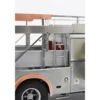 Fiat 642 RN2 Bartoletti Car Transporter Raw Metal Clear Finish Limited Edition to 500 pieces Worldwide 1/18 Diecast Model Car by CMC