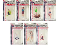 Figure18 Series 1 9 piece Figure Set for 1/18 Scale Models American Diorama 18701-18702-18703-18704-18705-18706-18707