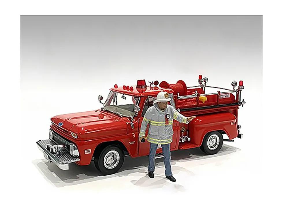 Firefighters Fire Captain Figure 1/24 Scale Models American Diorama 76418