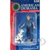 Firefighters Fire Dog Training Figures Trainer Dog 1/18 Scale Models American Diorama 76320