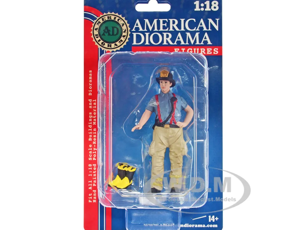 Firefighters Getting Ready Figure Boots Accessory 1/18 Scale Models American Diorama 76319