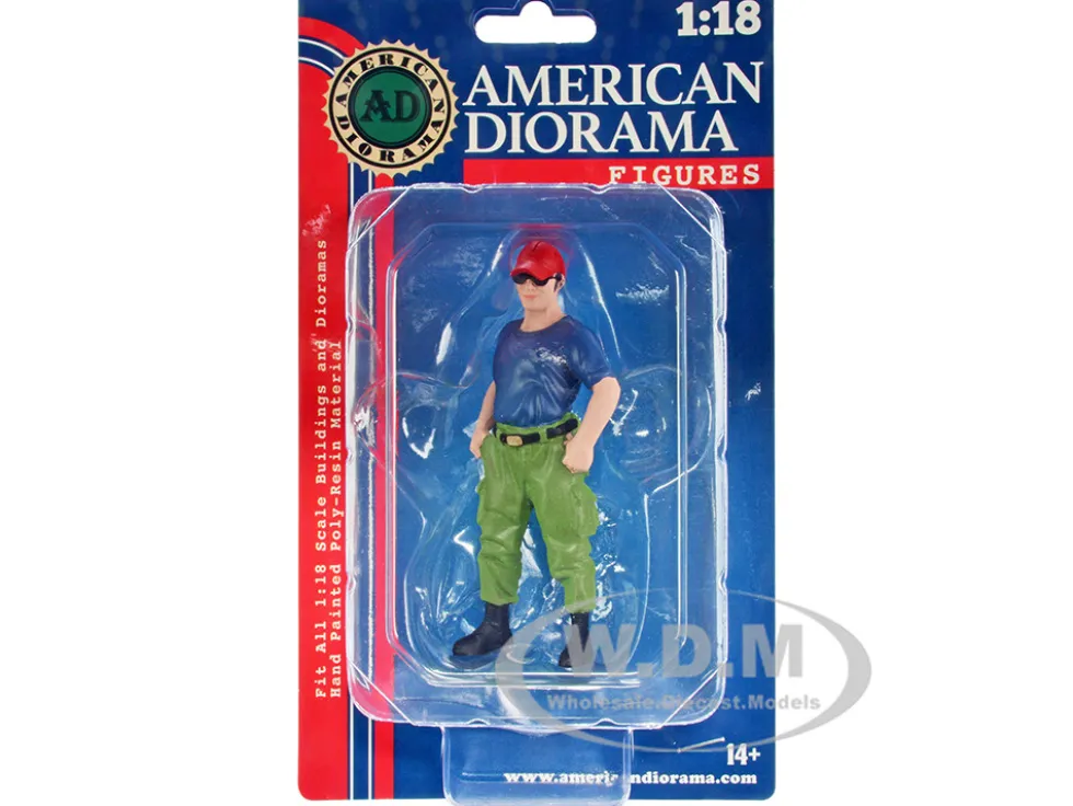 Firefighters Off Duty Figure 1/18 Scale Models American Diorama 76321