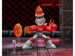 Fire Man 5 5 Moveable Figure with Accessories and Alternate Head and Hands Mega Man 1987 Video Game model Jada 34222