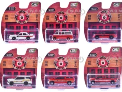 Fire & Rescue Series #5 Set of 6 Cars 1/64 Diecast Model Cars by Greenlight