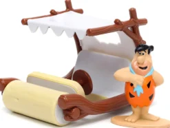 Flintmobile Fred Flintstone Diecast Figurine The Flintstones Hollywood Rides Series 1/32 Diecast Model Car Jada 33382