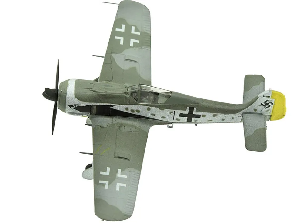 Focke-Wulf Fw 190A-8 Fighter Aircraft "98-Victory Ace Staffelkapitaen Horst Hannig, I./JG 2, Triqueville, France" (1943) German Luftwaffe 1/72 Diecast Model Airplane