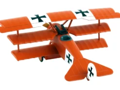 Fokker Dr I Tri plane Aircraft Red Baron German Air Force 1/63 Diecast Model Airplane Postage Stamp PS5349