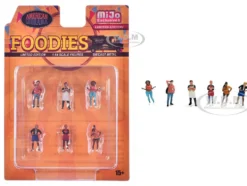 Foodies 6 piece Diecast Figure Set (6 Figures) Limited Edition for 1/64 Scale Models by American Diorama