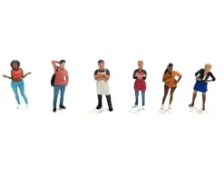 Foodies 6 piece Diecast Figure Set (6 Figures) Limited Edition for 1/64 Scale Models by American Diorama