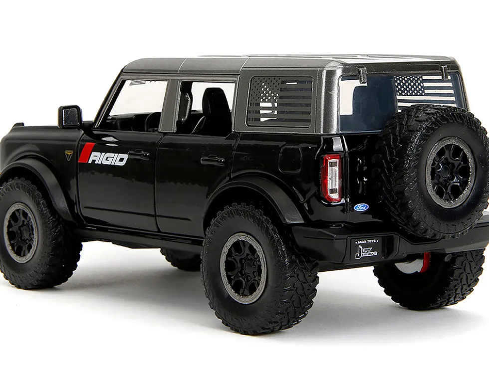 2021 Ford Bronco Badlands Black "Rigid" with Extra Wheels "Just Trucks" Series 1/24 Diecast Model Car by Jada