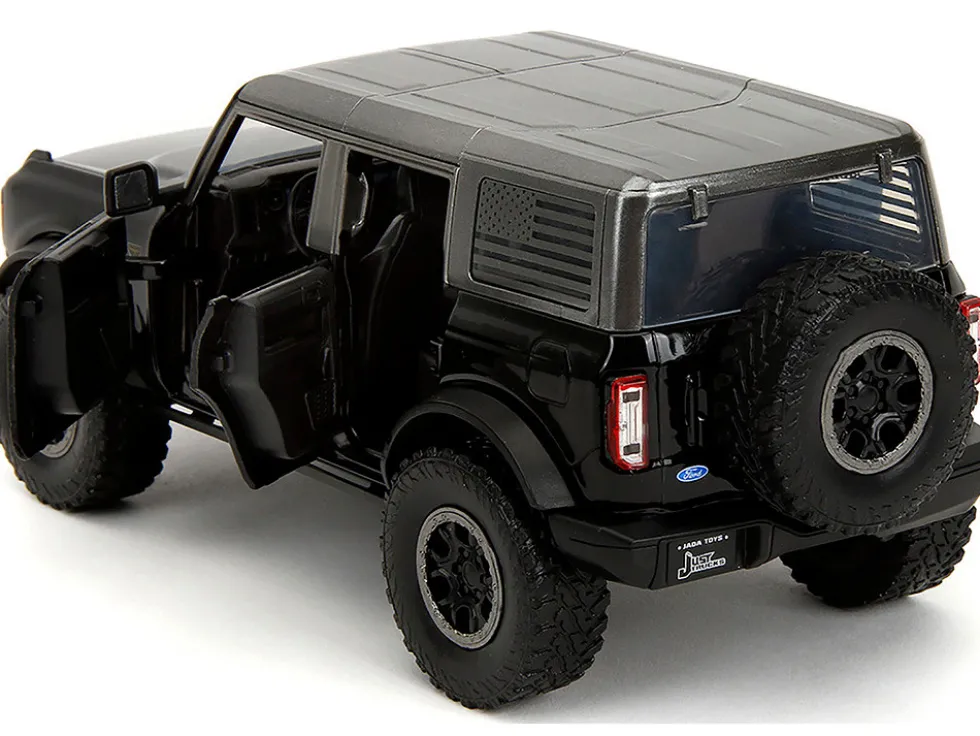 2021 Ford Bronco Badlands Black "Rigid" with Extra Wheels "Just Trucks" Series 1/24 Diecast Model Car by Jada