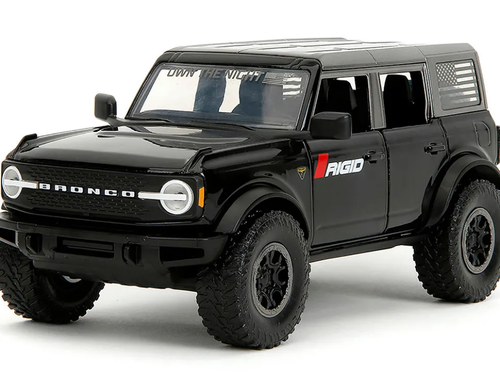 2021 Ford Bronco Badlands Black "Rigid" with Extra Wheels "Just Trucks" Series 1/24 Diecast Model Car by Jada