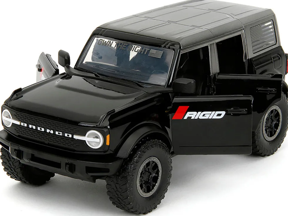 2021 Ford Bronco Badlands Black "Rigid" with Extra Wheels "Just Trucks" Series 1/24 Diecast Model Car by Jada