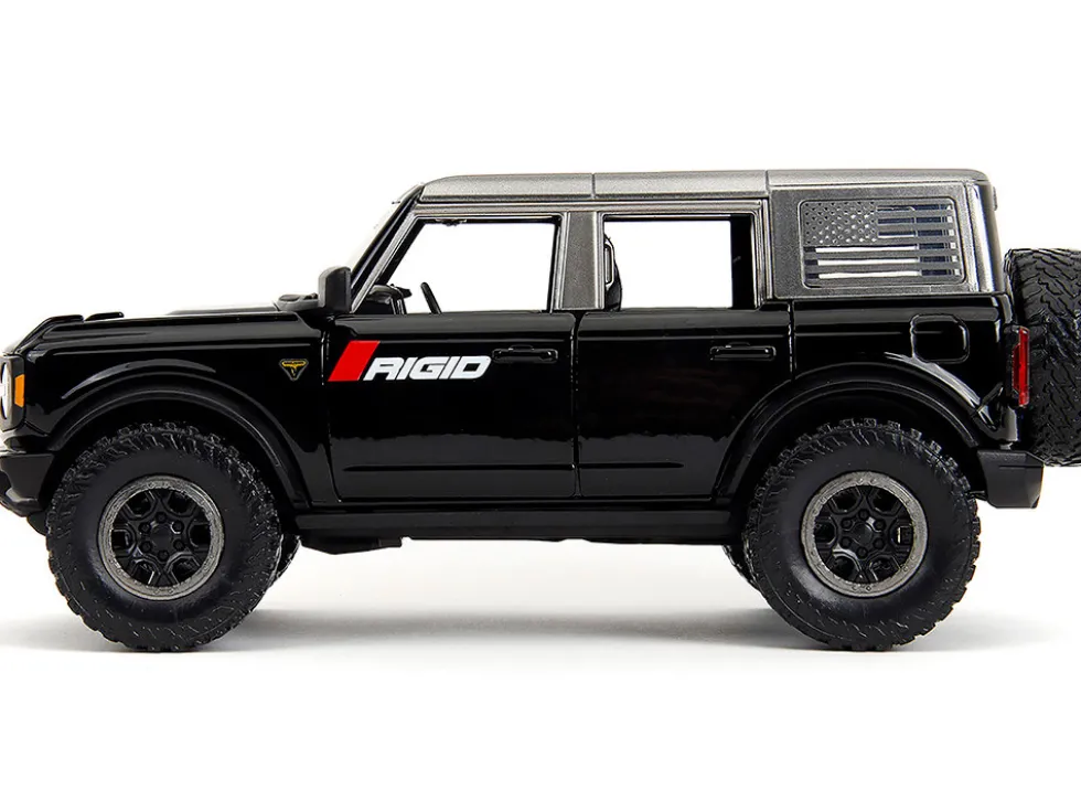 2021 Ford Bronco Badlands Black "Rigid" with Extra Wheels "Just Trucks" Series 1/24 Diecast Model Car by Jada