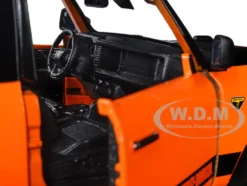 2021 Ford Bronco Badlands Orange Black Harley Davidson H-D Custom Series 1/24 Diecast Car Model Maisto 32272or