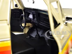1978 Ford Bronco Custom Cream with Stripes and Black Top 