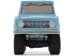 1972 Ford Bronco Custom SUV Light Blue with Black Top 