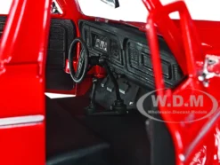 1978 Ford Bronco Fire Department Unmarked Red Law Enforcement and Public Service Series 1/24 Diecast Model Car Motormax 76983r