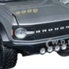 2021 Ford Bronco Gray Metallic KC HiLiTES Extra Wheels Just Trucks Series 1/24 Diecast Model Car Jada 33852