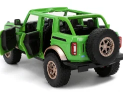 2021 Ford Bronco Green with Black Stripes and Green M&M's Diecast Figure 