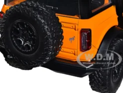 2021 Ford Bronco Orange Black Stripes Roof Rack Just Trucks Series 1/24 Diecast Model Car Jada 34289