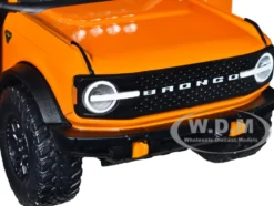 2021 Ford Bronco Orange Black Stripes Roof Rack Just Trucks Series 1/24 Diecast Model Car Jada 34289