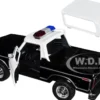 1978 Ford Bronco Police Car Unmarked Black and White Law Enforcement and Public Service Series 1/24 Diecast Model Car Motormax 76983bw
