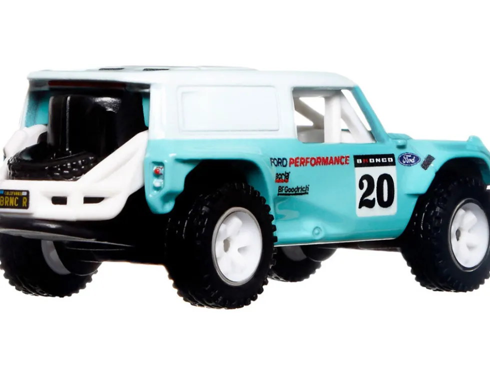 Ford Bronco R #20 Turquoise White Top American Scene Car Culture Series Diecast Model Car Hot Wheels HCK05