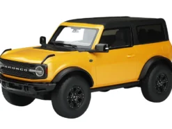 2021 Ford Bronco Wildtrak Cyber Orange Metallic Black Top 1/18 Model Car GT Spirit ACME US044