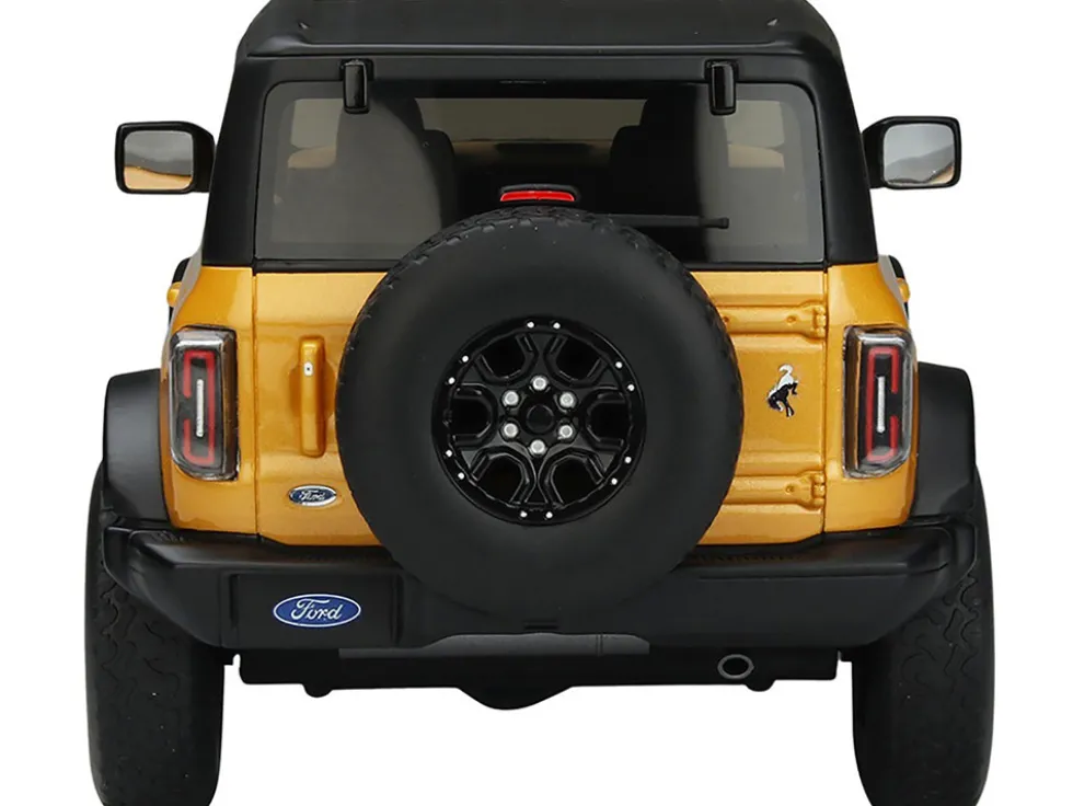 2021 Ford Bronco Wildtrak Cyber Orange Metallic Black Top 1/18 Model Car GT Spirit ACME US044