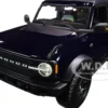 2021 Ford Bronco Wildtrak Dark Blue Metallic Dark Gray Top Special Edition 1/18 Diecast Model Car Maisto 31456
