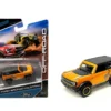 2021 Ford Bronco Wildtrak Orange Metallic with Black Top Off-Road Maisto Design Series 1/64 Diecast Model Car Maisto 15494-22D