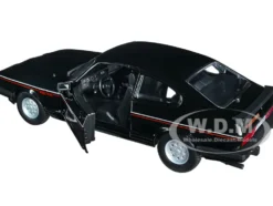 1982 Ford Capri Black Stripes 1/24 Diecast Model Car Bburago 21093
