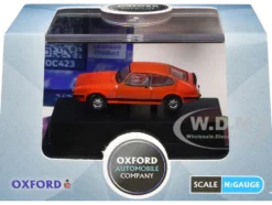 Ford Capri Mk3 RHD (Right Hand Drive) Sebring Red 1/148 (N) Scale Diecast Model Car by Oxford Diecast