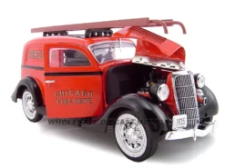 1935 Ford Chicago Fire Department 1/24 Diecast Car Model Unique Replicas 18517
