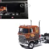 1976 Ford CL 9000 Truck Tractor Brown Two-Tone with Graphics 1/64 Diecast Model by IXO Models