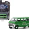 1970 Ford Club Wagon Van Green Board of Education Hobby Exclusive 1/64 Diecast Model Greenlight 30170