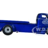 1947 Ford COE Flatbed Truck Dark Blue Metallic White Top The Famous Motor Cars Extra Wheels Just Trucks Series 1/24 Diecast Model Jada 33853