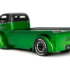 1947 Ford COE Flatbed Truck Green Metallic and Matt Black "Toyo Tires" with Extra Wheels "Just Trucks" Series 1/24 Diecast Model Car by Jada