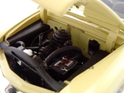 1949 Ford Convertible Convertible Creamy Yellow 1/24 Diecast Model Car Unique Replicas 18583