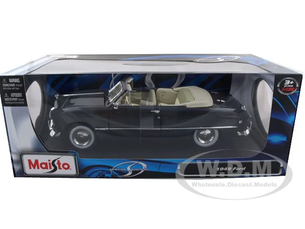 1949 Ford Convertible Gray 1/18 Diecast Model Car Maisto 31682