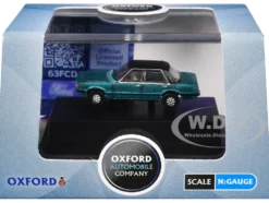 Ford Cortina Mk5 RHD (Right Hand Drive) Cosmos Blue Metallic with Black Top 1/148 (N) Scale Diecast Model Car by Oxford Diecast