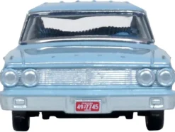 1964 Ford Country Sedan Skylight Blue 1/87 (HO) Scale Diecast Model Car by Oxford Diecast