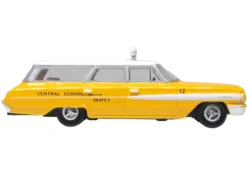 1964 Ford Country Station Wagon "Central School Bus" Yellow with White Top 1/87 (HO) Scale Diecast Model Car by Oxford Diecast