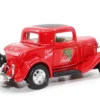 1932 Ford Coupe Coca-Cola Red Black Top 1/43 Diecast Model Car Motor City Classics 443030