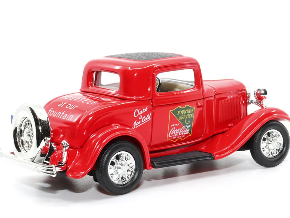 1932 Ford Coupe Coca-Cola Red Black Top 1/43 Diecast Model Car Motor City Classics 443030