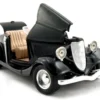 1934 Ford Coupe Convertible Black 1/24 Diecast Model Car Motormax 73218