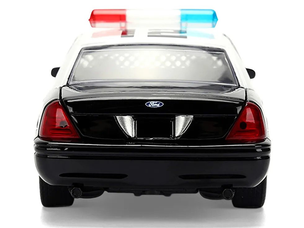 Ford Crown Victoria "LAPD (Los Angeles Police Department) Black and White "The Fast and the Furious" (2001) Movie "Fast & Furious" Series 1/32 Diecast Model Car by Jada