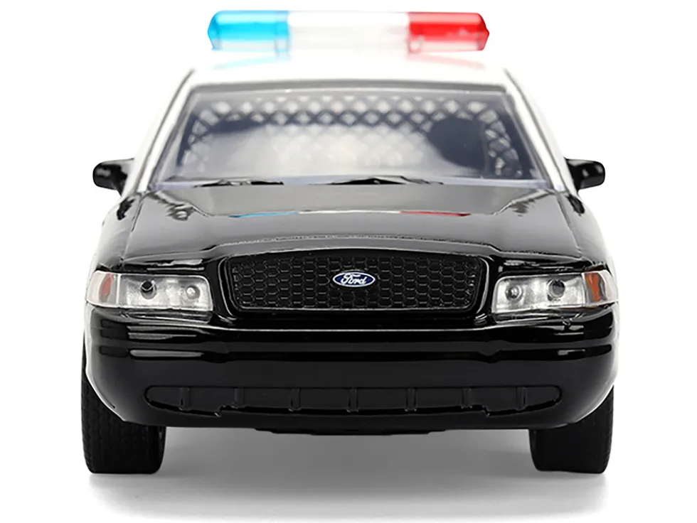 Ford Crown Victoria "LAPD (Los Angeles Police Department) Black and White "The Fast and the Furious" (2001) Movie "Fast & Furious" Series 1/32 Diecast Model Car by Jada